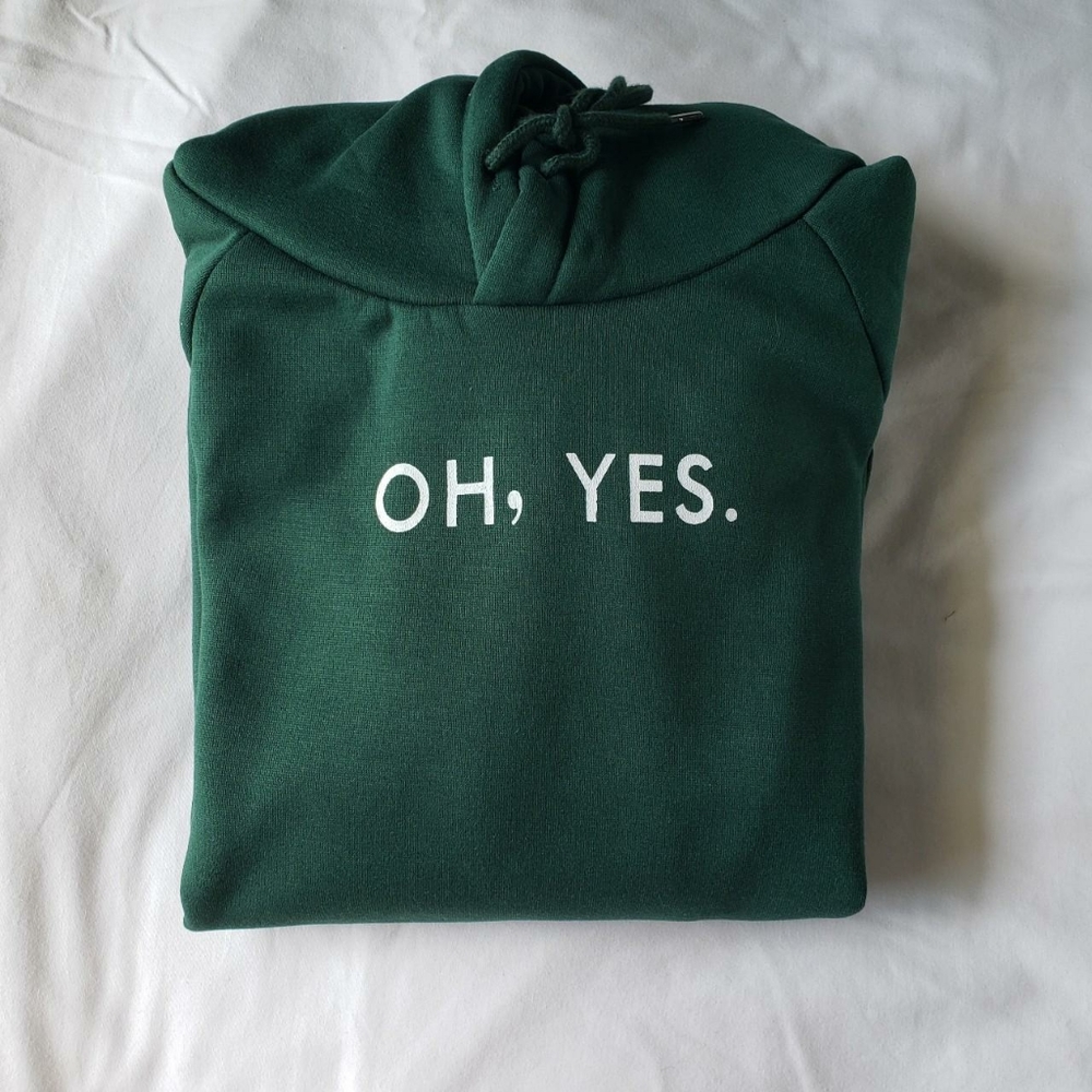 Oh, Yes Green Hoodie